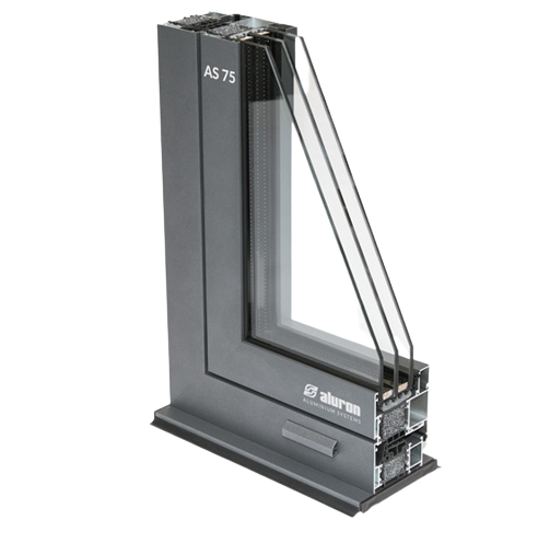 Aluron AS75 aluminum doors
