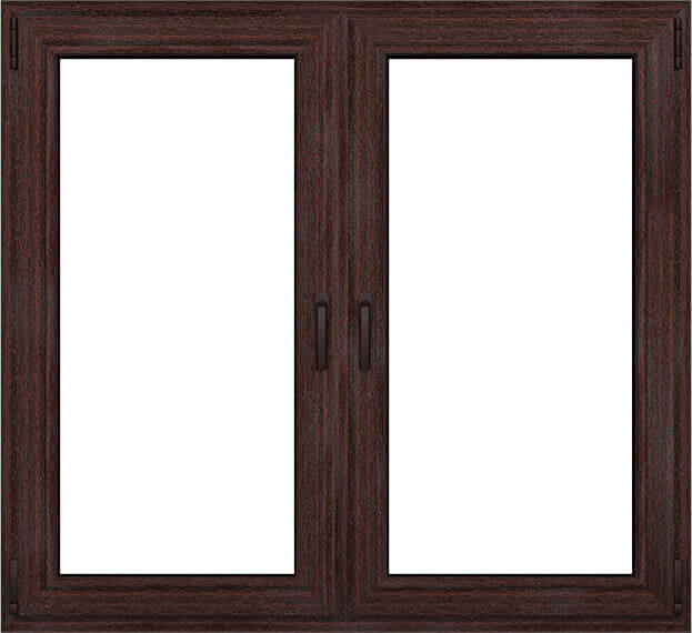 Mahogany vinyl window color